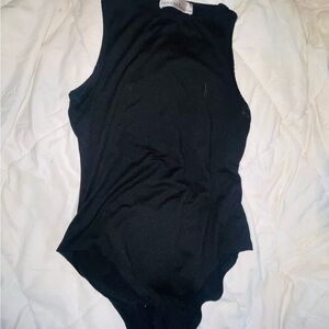 Zenana Outfitters Black Sleeveless Bodysuit